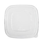 Lids for containers, PET, 215×215×22 mm, 50 pcs., transparent - Image 2