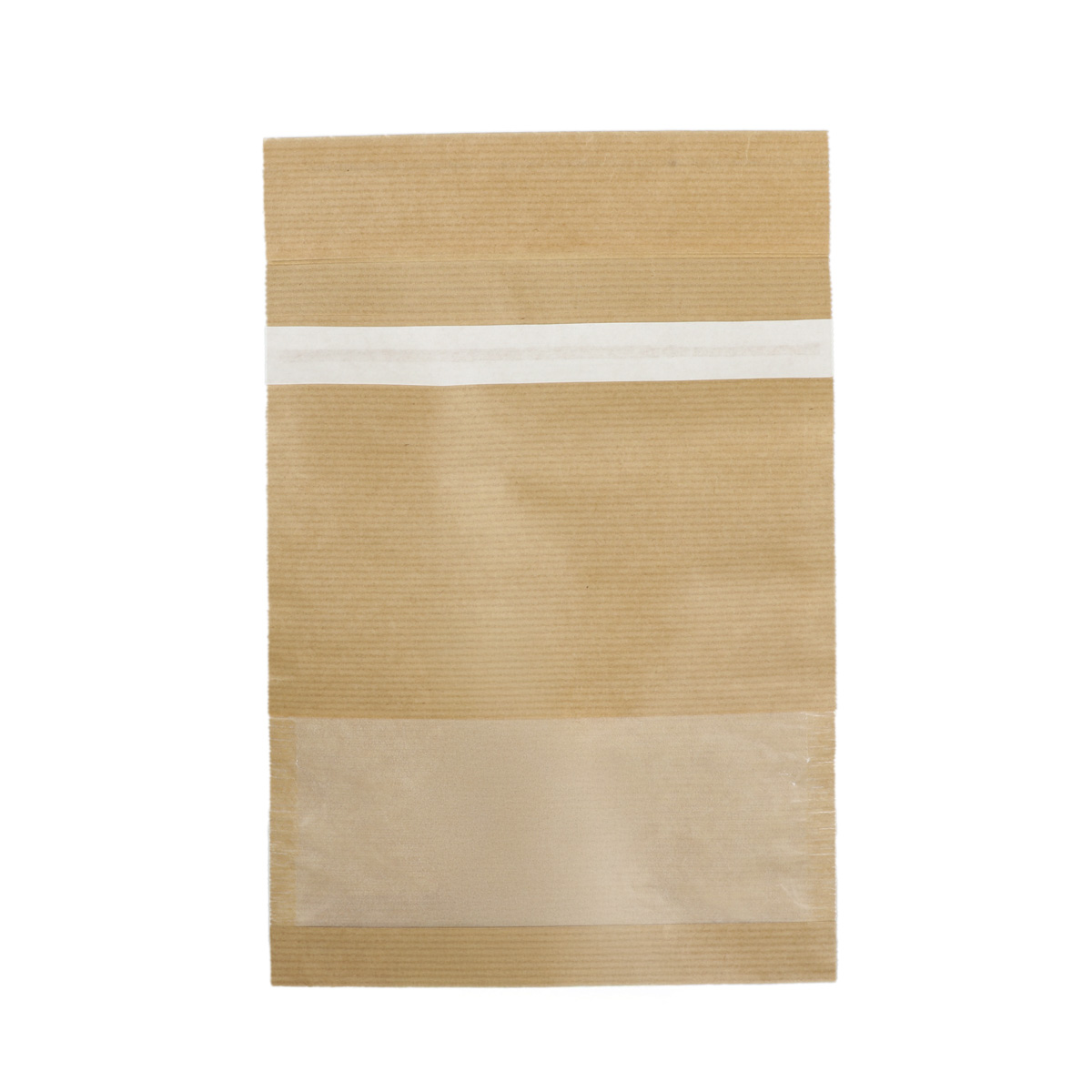 163125.jpg Packaging envelope with window 200 × 250 mm (180 × 250), PAP, brown, 70 g/m² - Image 1