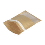 Packaging envelope with window 200 × 250 mm (180 × 250), PAP, brown, 70 g/m² - Image 2
