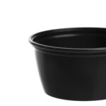 PP sauce containers, 59 ml, Ø62 mm, 100 pcs., black - Image 2