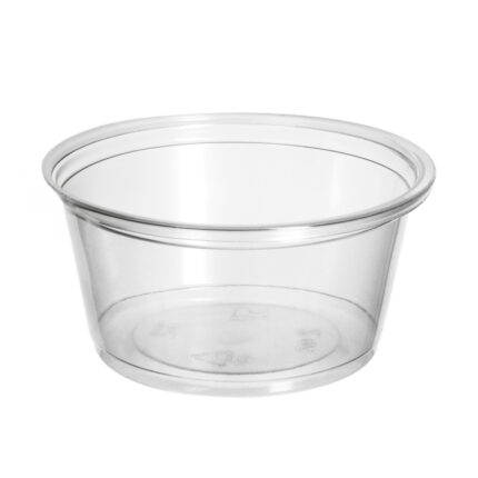 PP sauce containers, 59 ml, Ø62 mm, 100 pcs., transparent