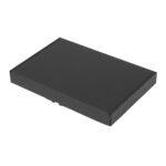 Corrugated cardboard box with hinged lid, 260 × 180 × 27 mm, black, pack of 25 pcs. - Image 2
