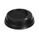 Dangteliai pop.puodeliams PS Ø70mm, 100vnt.,juodi