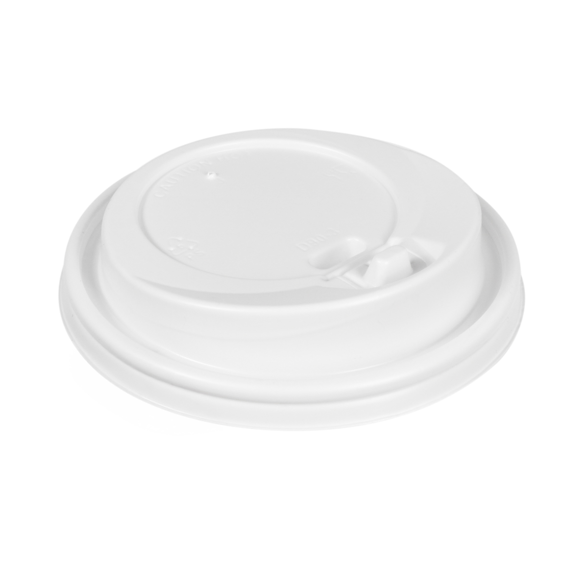11913DLWM.JPG PS paper cup lids, Ø90 mm, white, closable, 100 pcs. - Image 1