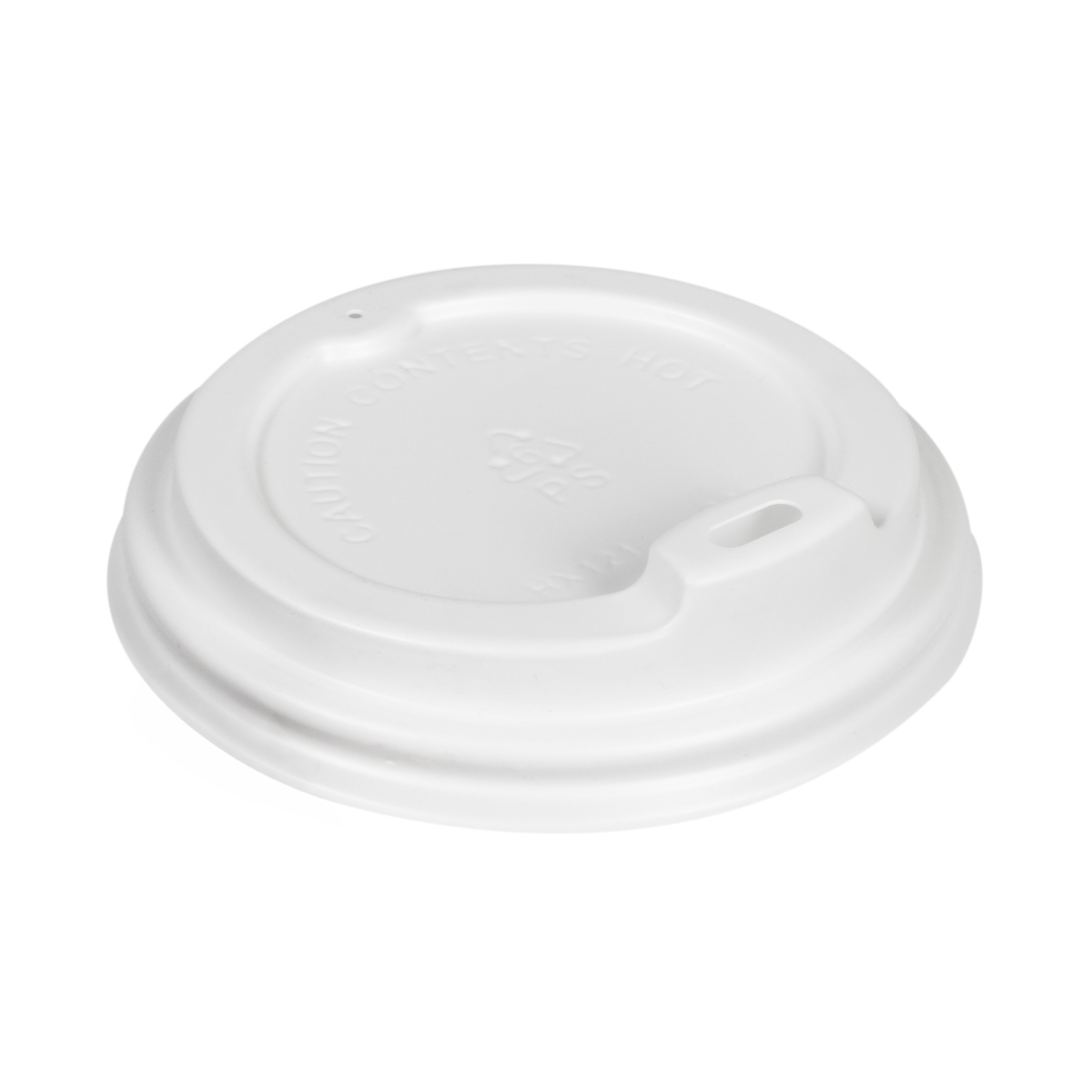 11913SDL.JPG PS cup lids, Ø90 mm, white, with spout, 50 pcs. - Image 1