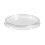 PP lids for sauce containers, Ø70 mm, transparent, 100 pcs.