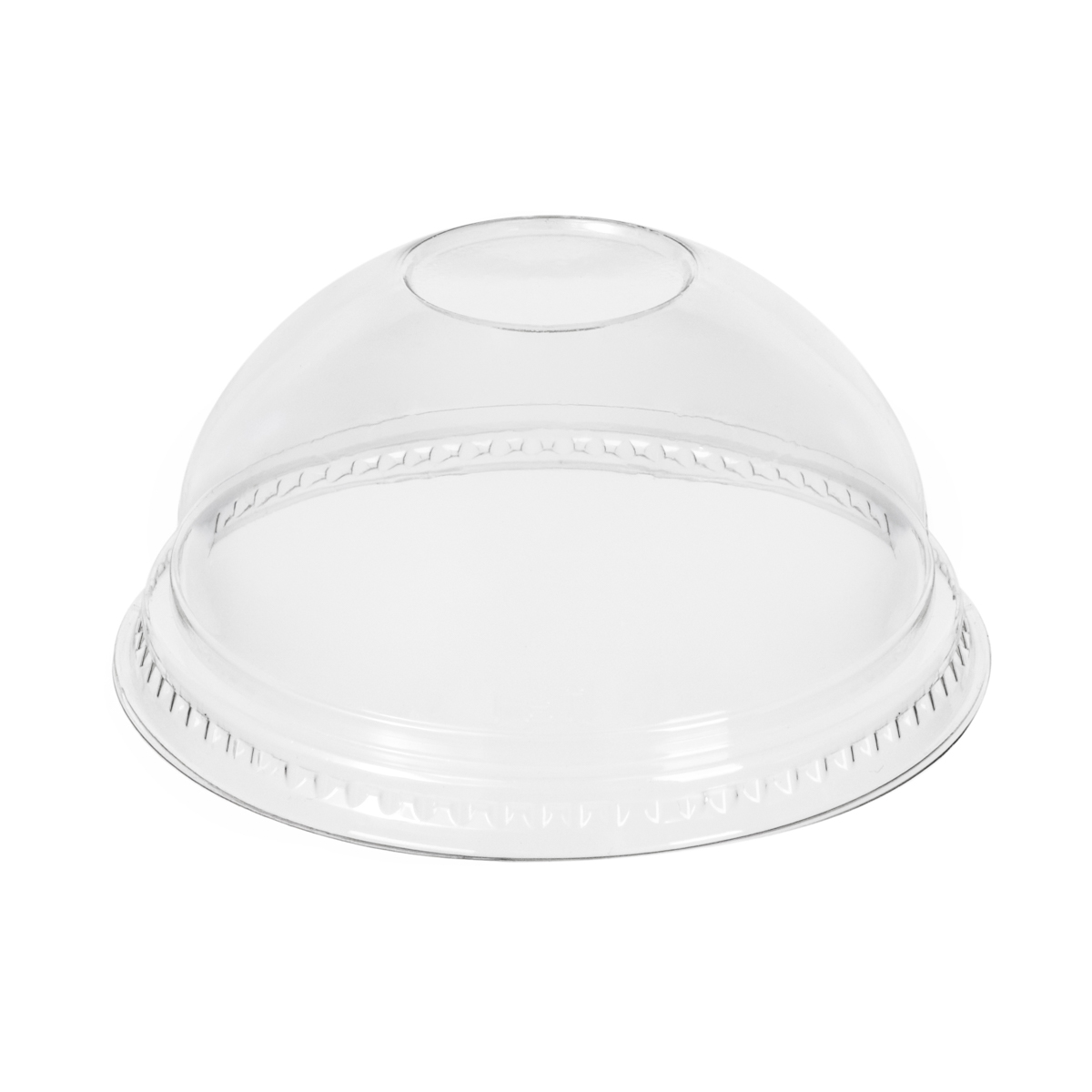 10501DL.JPG PET cup lids, Ø95 mm, dome-shaped, transparent, 50 pcs. - Image 1