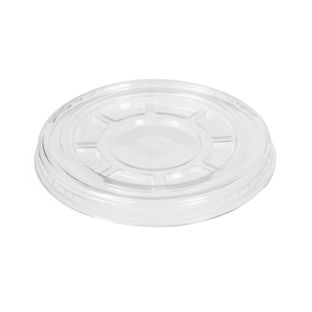 10501L4.JPG LIDS FOR PET CUPS, Ø95mm, transparent, 50 pcs. - Image 1