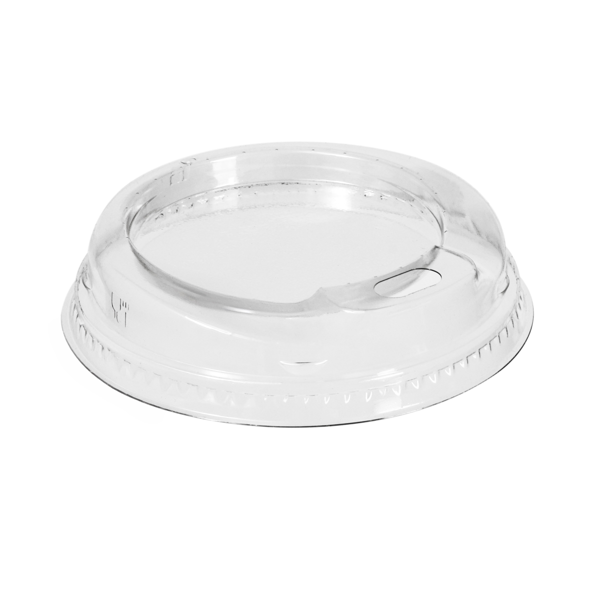 10501L6.JPG Lids for PET cups, Ø95 mm, with spout, transparent, 50 pcs. - Image 1