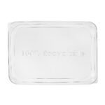 Containers with PET lids 350×240×40 mm, 25 pcs., transparent (COMC9352425CLCOS) - Image 2