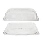 Containers with PET lids 350×240×40 mm, 25 pcs., transparent (COMC9352425CLCOS) - Image 3