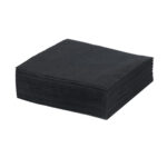Paper napkins 24x24cm, 1/4, 2 layers, black, 200 pcs. per pack.