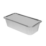 PAP/PET lids for aluminium containers 217×112 mm, 100 pcs. - Image 2