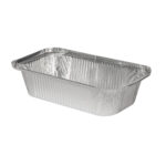Containers ALU, L-rim,  670ml 199x119x45mm, 100pcs