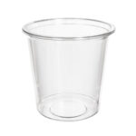 Containers round PET 750ml Ø117/116mm, transparent