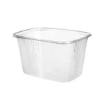 PP containers, 300 ml, 108 x 81 x 59 mm, transparent, 100 pcs.