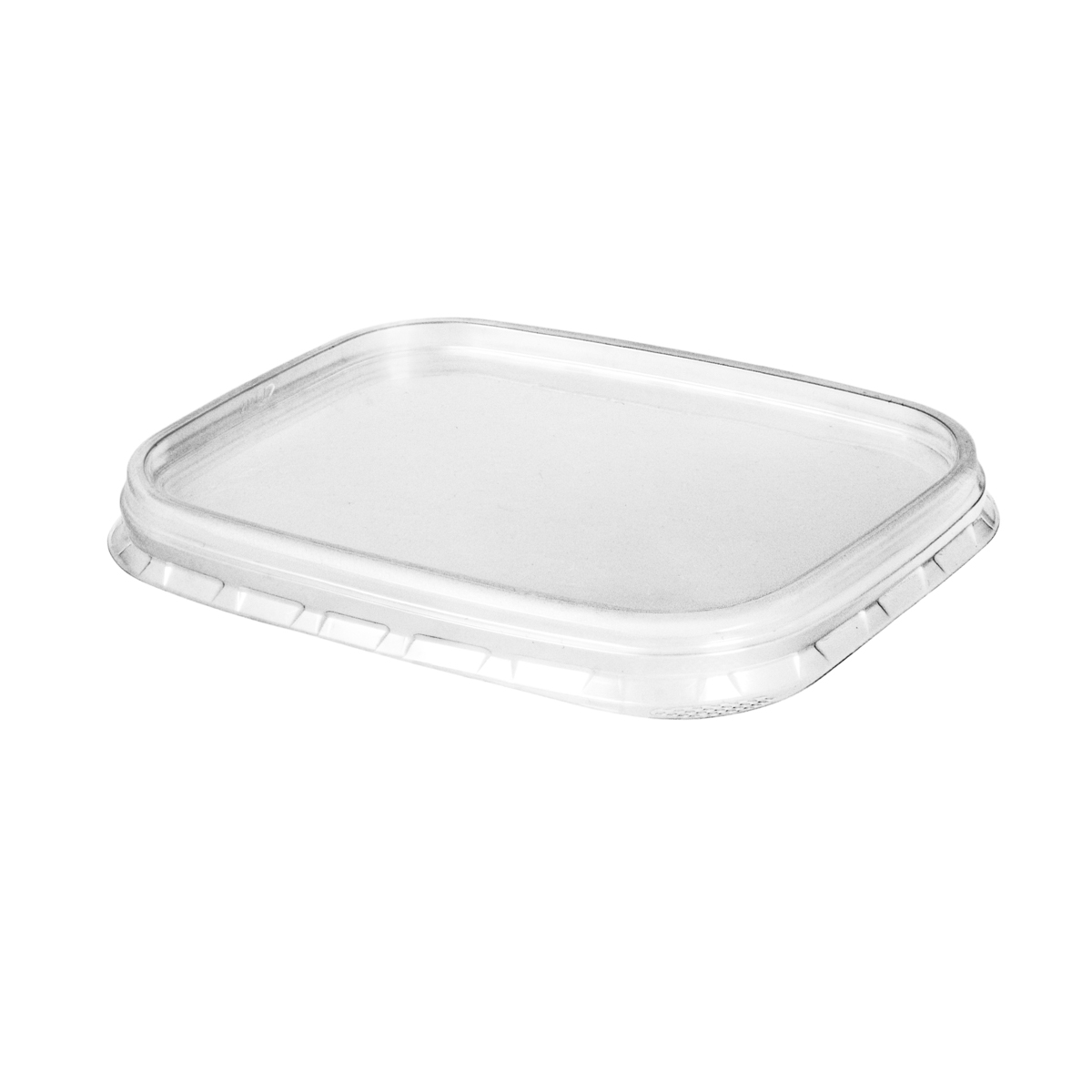 21401SQ.JPG PP lids for containers 139x102 mm, transparent, 500 pcs. - Image 1