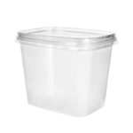 PP lids for containers 139x102 mm, transparent, 500 pcs. - Image 3