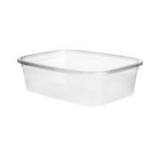PP containers 350 ml, 139 x 102 x 39 mm, transparent, 500 pcs.