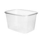 PP container, 750 ml, 139×102×86 mm, 35 pcs., transparent (2025590)