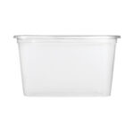 PP containers 750 ml, 139 x 102 x 86 mm, transparent, 500 pcs. - Image 2