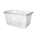PP containers, 1500 ml, 180 x 133 x 94 mm, transparent, 50 pcs. - Image 3