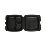 Kārbas 3-daļas ar atlokāmu vāku PP 200x205x80mm, melnas, iepakojumā 100gab. - Image 2