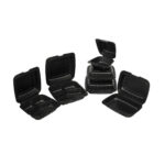 Boxes PP 200×205×80mm, with hinged lid, black, 100 pcs. in a box. - Image 4