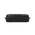 Boxes PP 230×160×70mm, with hinged lid, black, 100 pcs. in a pack - Image 3
