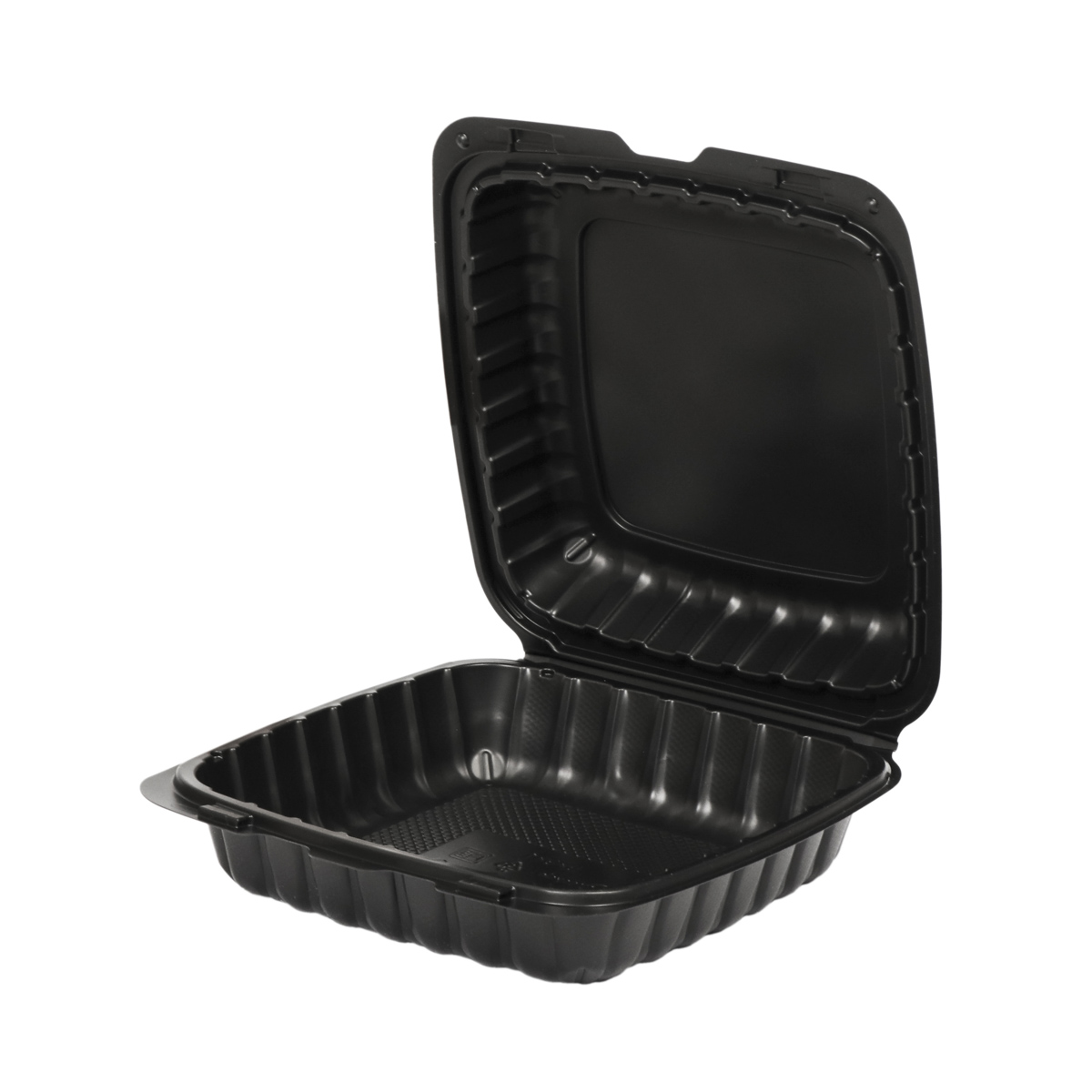 29MFPP99L.JPG Kārbas ar atlokāmu vāku PP 225x230x80mm, melnas, iepakojumā 75gab. - Image 1