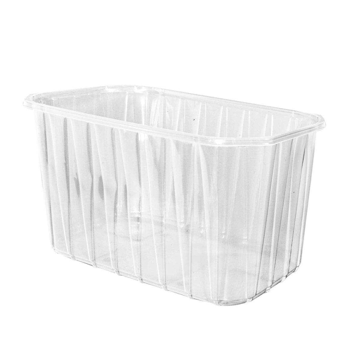 44K40105PPS.jpg Fruit punnets PP,1000gr. 196x119x105mm,1000pcs.,transparent - Image 1
