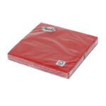 Napkins 3ply, 33x33cm, 20pcs, red - Image 2