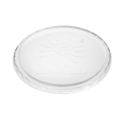 PP lids for containers Ø101 mm, transparent, 100 pcs.