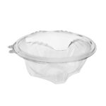 PET containers, 1000 ml, Ø185/90 mm, with hinged lid, transparent, 100 pcs. - Image 2