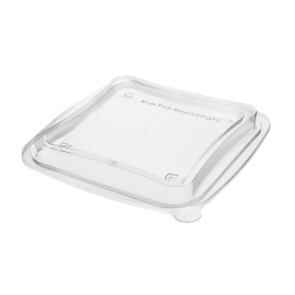 25SQL.JPG Lids for PET containers, 180×180 mm, 396 pcs., transparent (E400643) - Image 1