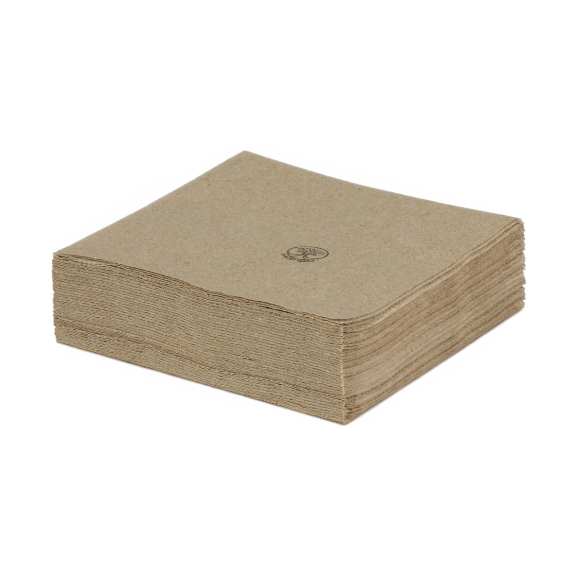 173303.JPG Paper napkins MT, 2sl, 25x25cm, 1/4, light brown, 100pcs. - Image 1