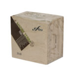 Paper napkins MT, 2sl, 25x25cm, 1/4, light brown, 100pcs. - Image 2