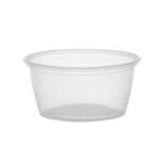 PP sauce containers, 59 ml, Ø63 mm, transparent, 250 pcs.