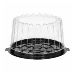 PET lids for cake boxes Ø180/85 mm, transparent, 140 pcs. - Image 3