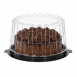 PET lids for cake boxes Ø180/85 mm, transparent, 140 pcs. - Image 4