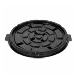 PET cake boxes, Ø180 mm, black, 140 pcs.