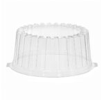 PET lids for cake boxes Ø220/100 mm, transparent, 156 pcs.