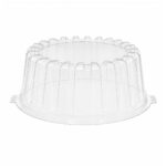 PET lids for cake boxes Ø180/85 mm, transparent, 140 pcs.
