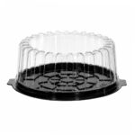 PET cake boxes, Ø220 mm, black, 156 pcs. - Image 3