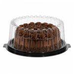 PET cake boxes Ø260 mm, black, 100 pcs. - Image 4