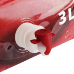 Juice bag – stand-up pouch with tap and Tomato print, 3L - Image 2